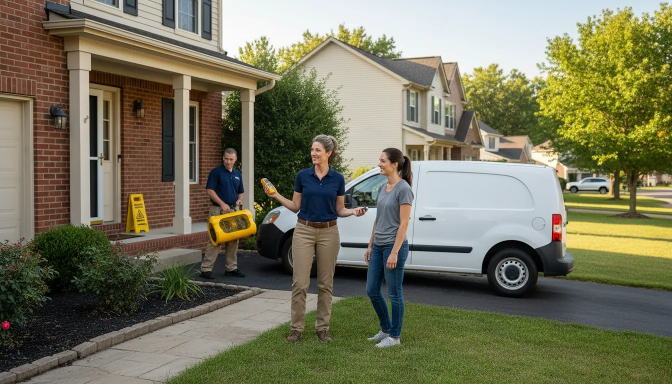 Residential water damage restoration in Slidell, LA